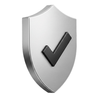 Ícono de verificación en 3D ubicado en la sección de funcionamiento de Sufraganza